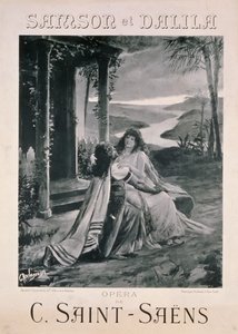 „Sámson és Dalila” reklámplakát, Camille Saint Saens (1835-1921) operája